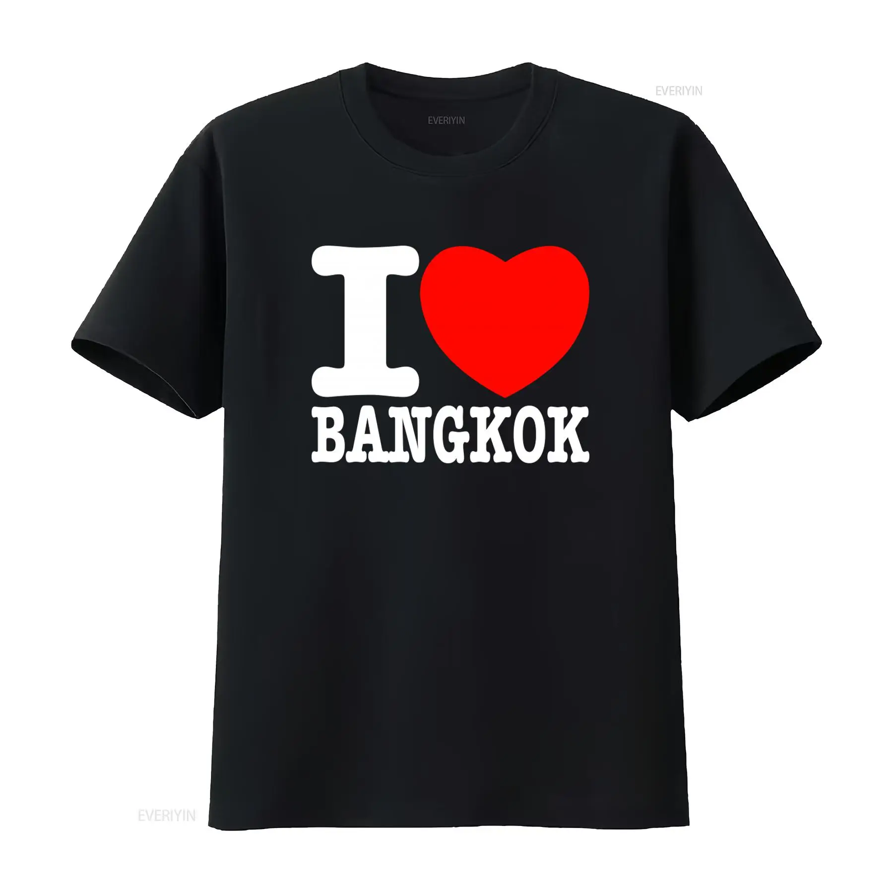 Mens Fashion Bangkok - Stilvolles „I Love Bangkok“-T-Shirt mit kräftiger