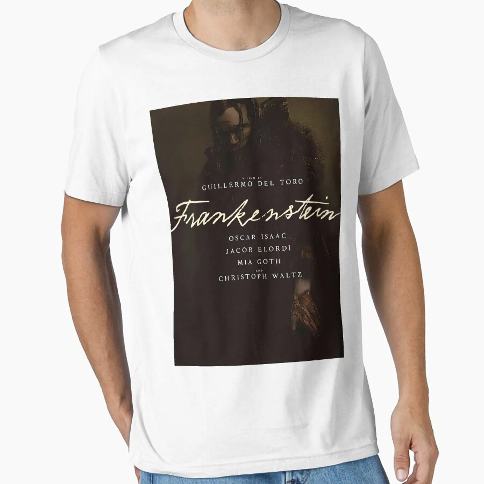 Men'S Fashion Essentials 2025 - Frankenstein 2025 Essential T-Shirt im Vintage-Look,