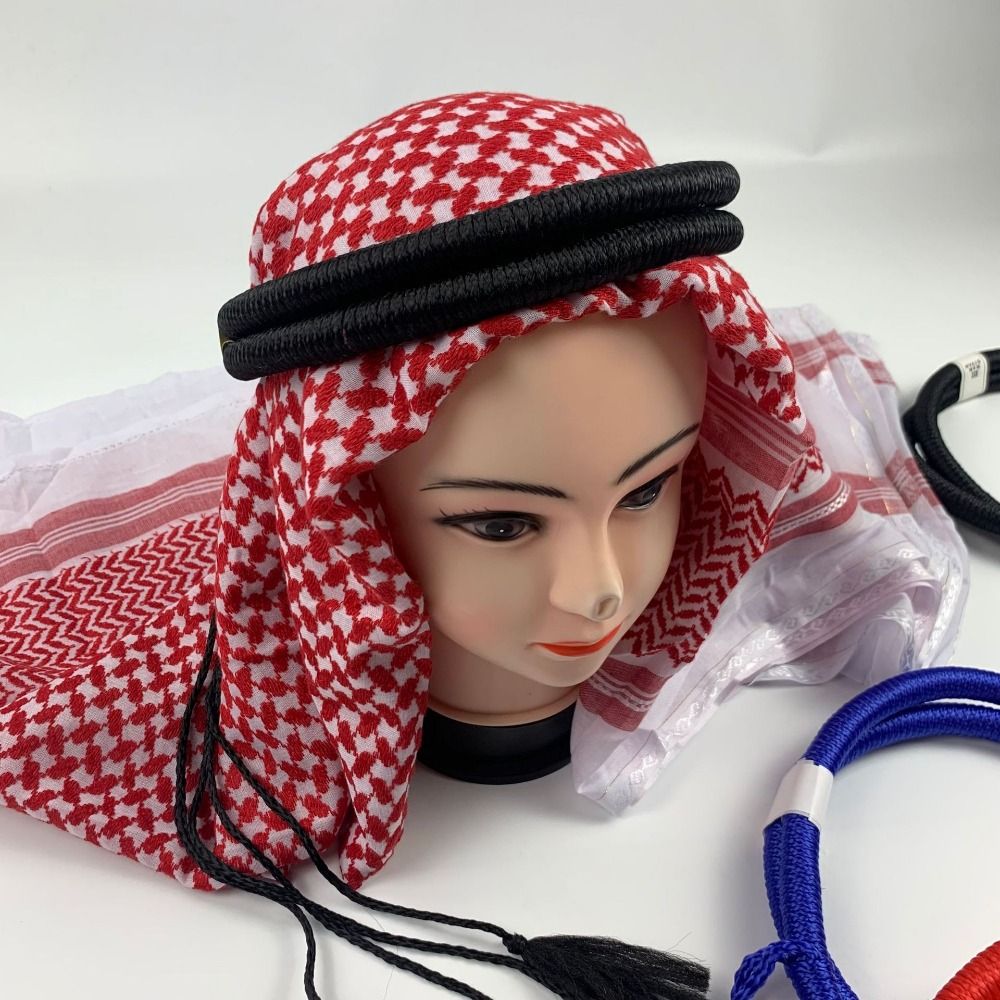 Dubai Men'S Fashion - 1Pcs Islamische Kleidung Kopfbedeckung Seil Wüste