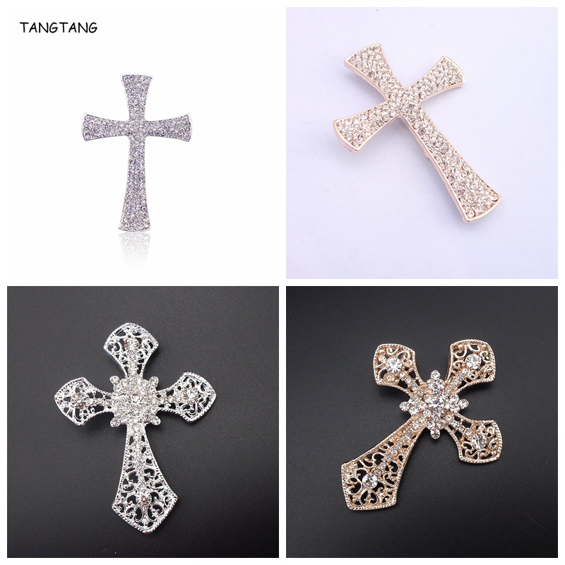Men'S Fashion Easter - TANGTANG Modische, schüttelte Kreuz-Brosche mit silbrigem