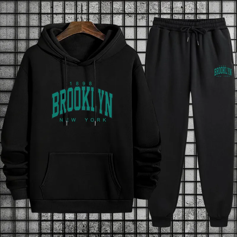 Men'S Fashion Essentials 2025 - 2025 Essential Herren-Trainingsanzug-Set Brooklyn Fashion Hoodie