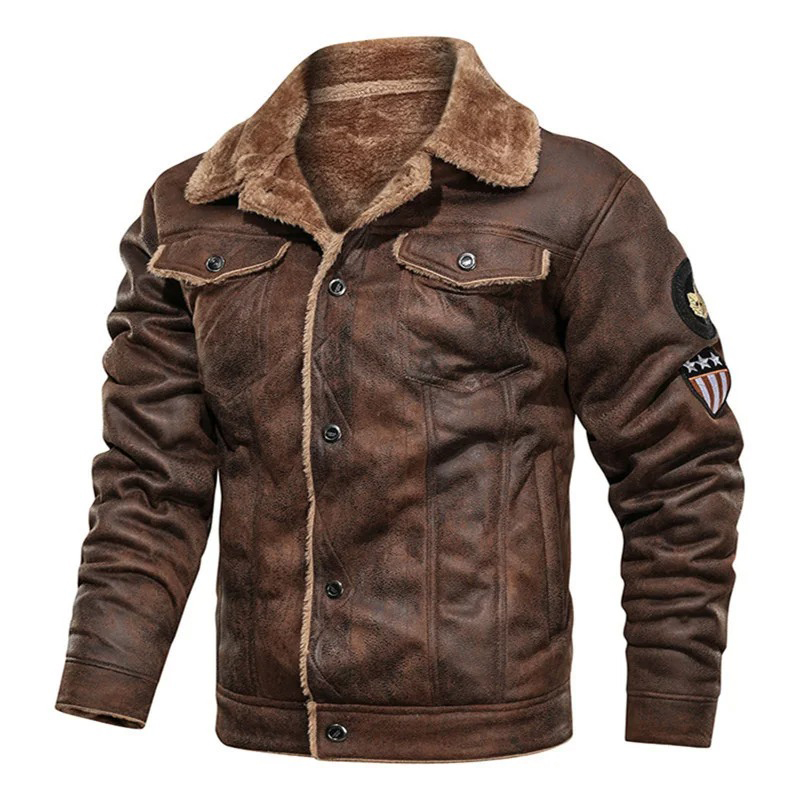 Mens Fashion Bomber Jacket - Winter Männer Bomber Jacke Motorrad Casual
