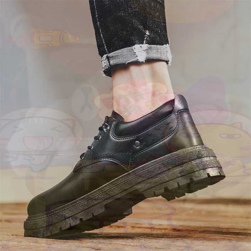 Men'S Fashion Over 50 - Dunkles Naturleder, modische Turnschuhe, Tennis-Herren-Turnschuhe, modische
