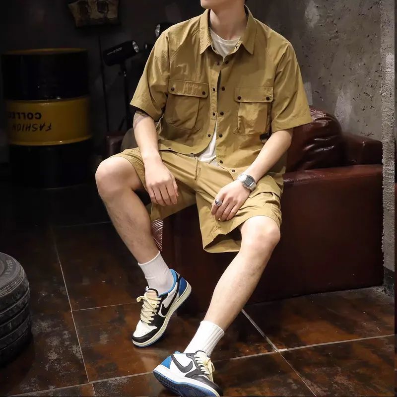 Men'S Fashion Essentials 2025 - Kein Logo Khaki Herren-Sets, modisch, 2025,