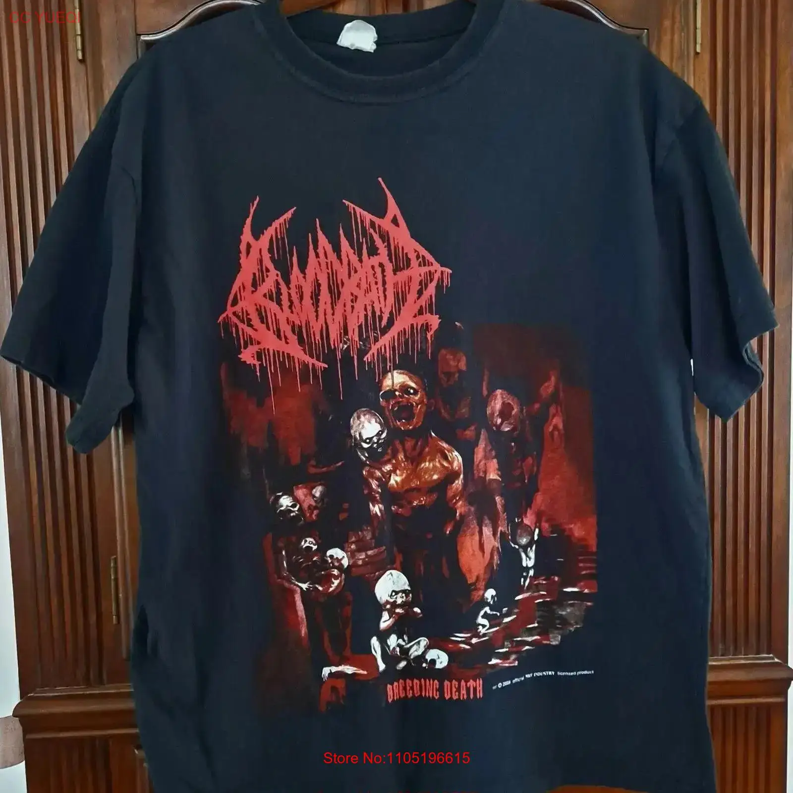 Xl Men'S Fashion - BLOODBATH Zuchtender Tod T-Shirt Schwarz XL