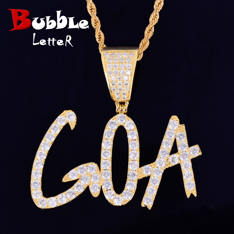 Men'S Fashion Gold Chain - Blase Brief Benutzerdefinierte Name Halskette für