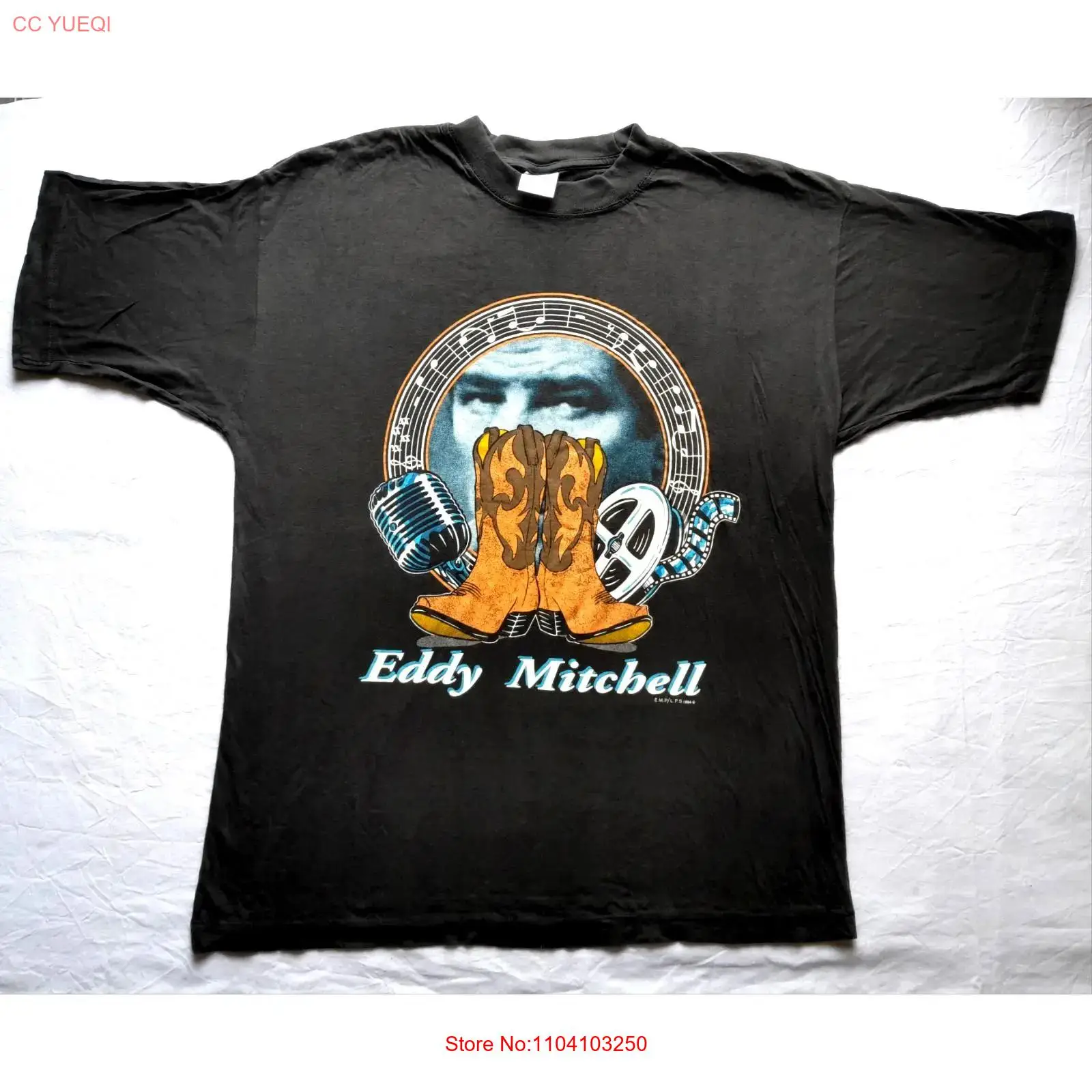 Xl Men'S Fashion - SELTENES ORIGINAL VINTAGE EDDY MITCHELL 1994