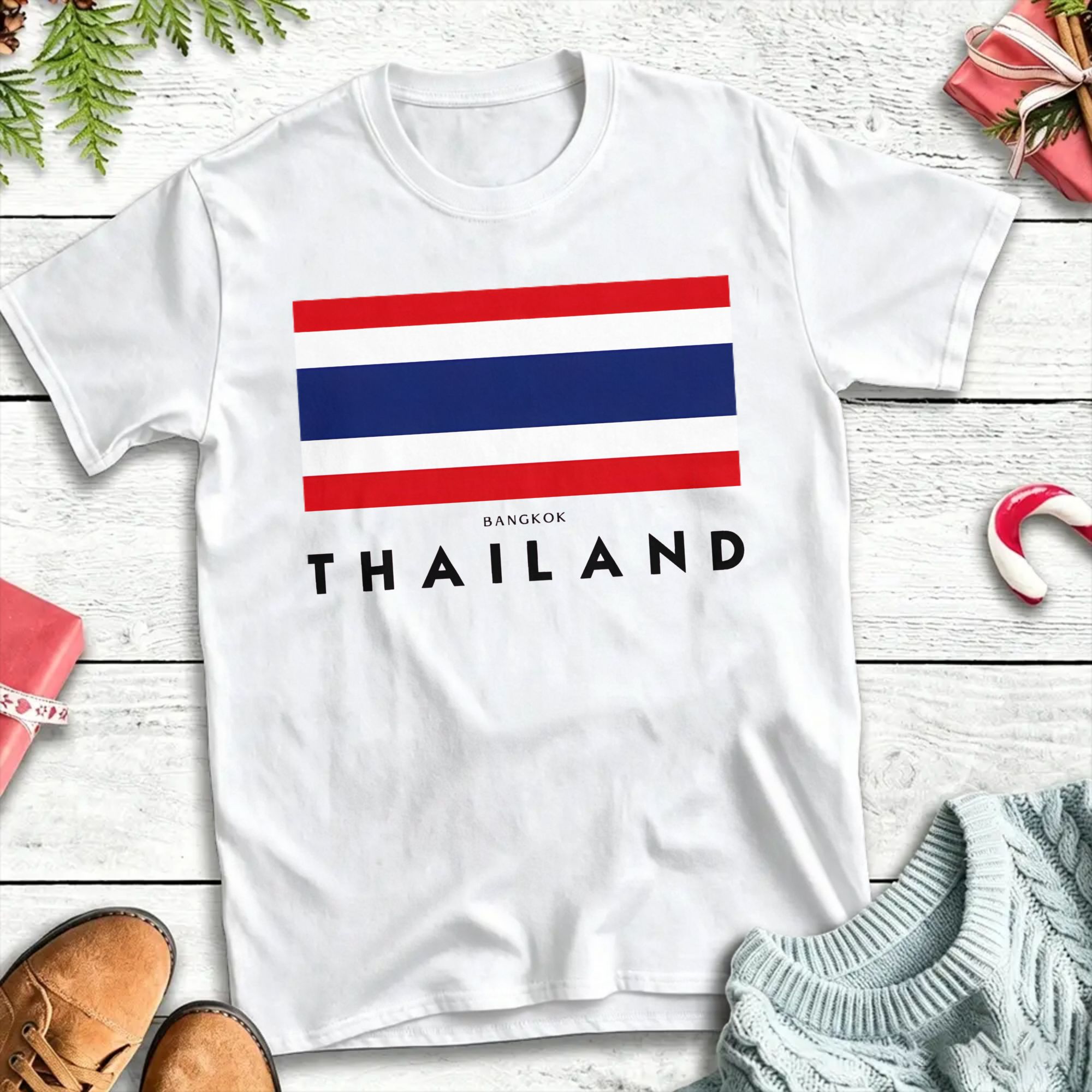 Mens Fashion Bangkok - Streetwear T-Shirt Sommer Bangkok Thailand Mode