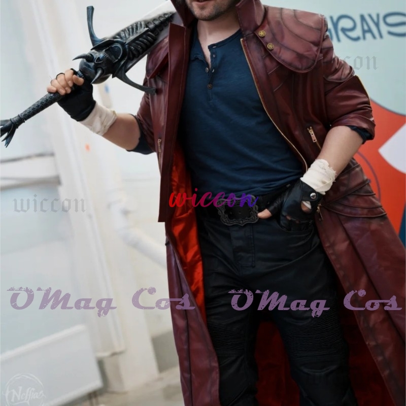 Dante Cosplay Roter Langer Tre – Trench Coat Men Bewertung und Preis