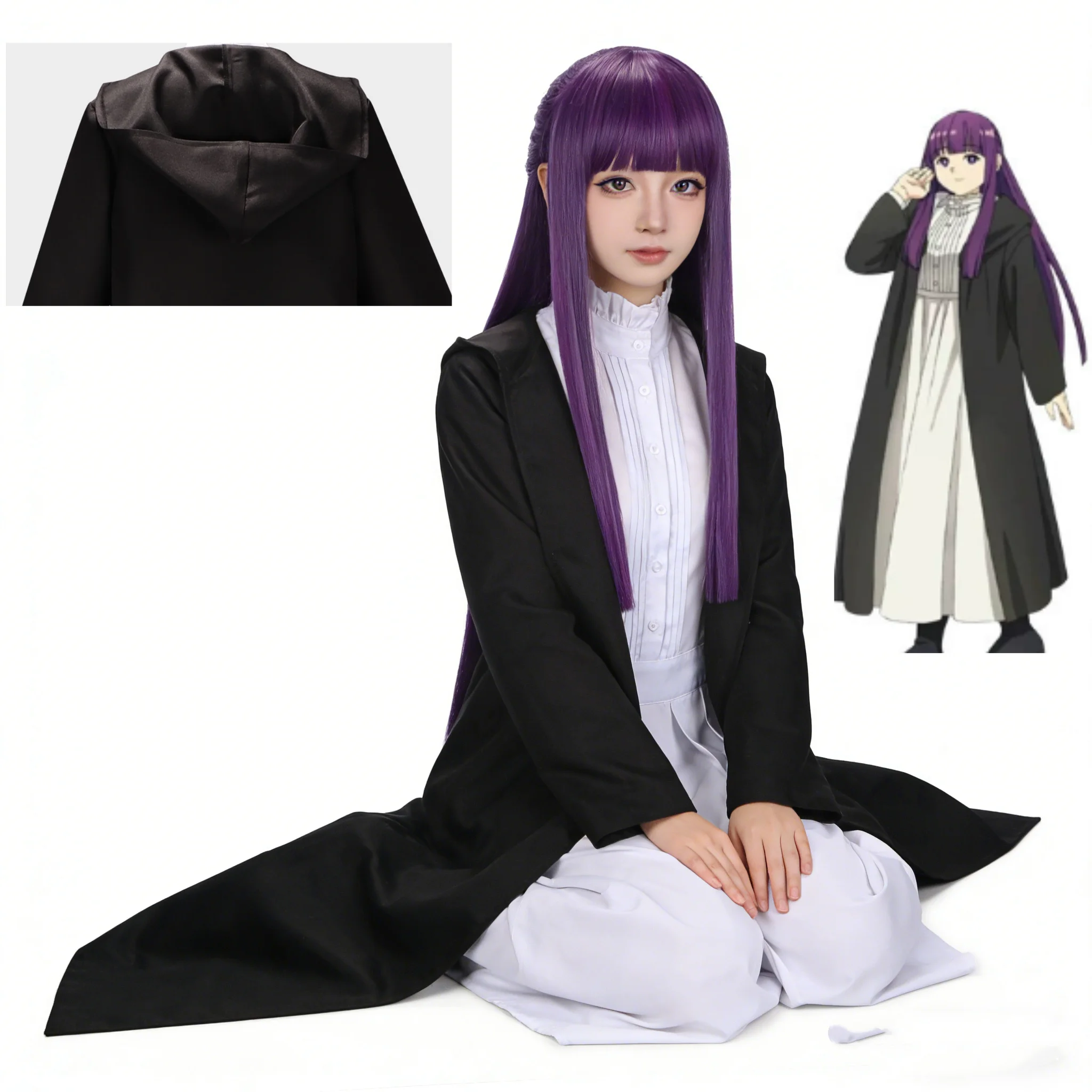 2026 Frieren Fern Cosplay Kost – Trench Coat Men Bewertung und Preis