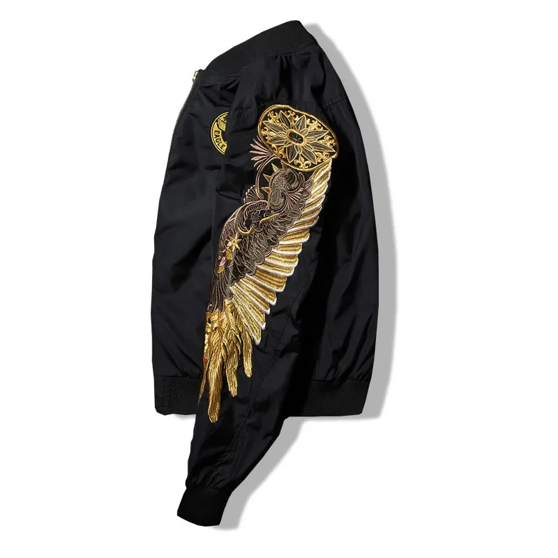 Stickerei herren Jacken Bomber – Mens Fashion Bomber Jacket Bewertung und Preis