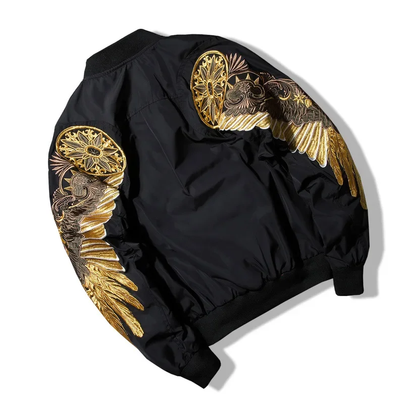 Stickerei herren Jacken Bomber – Mens Fashion Bomber Jacket Bewertung und Preis