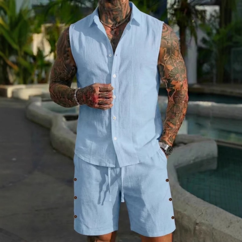 Herren 2-teiliges Leinen-Set m – Linen Shirt Summer Bewertung und Preis