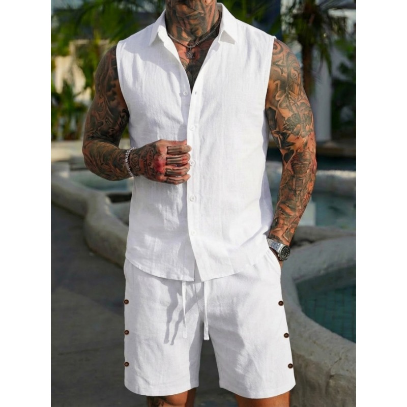 Herren 2-teiliges Leinen-Set m – Linen Shirt Summer Bewertung und Preis