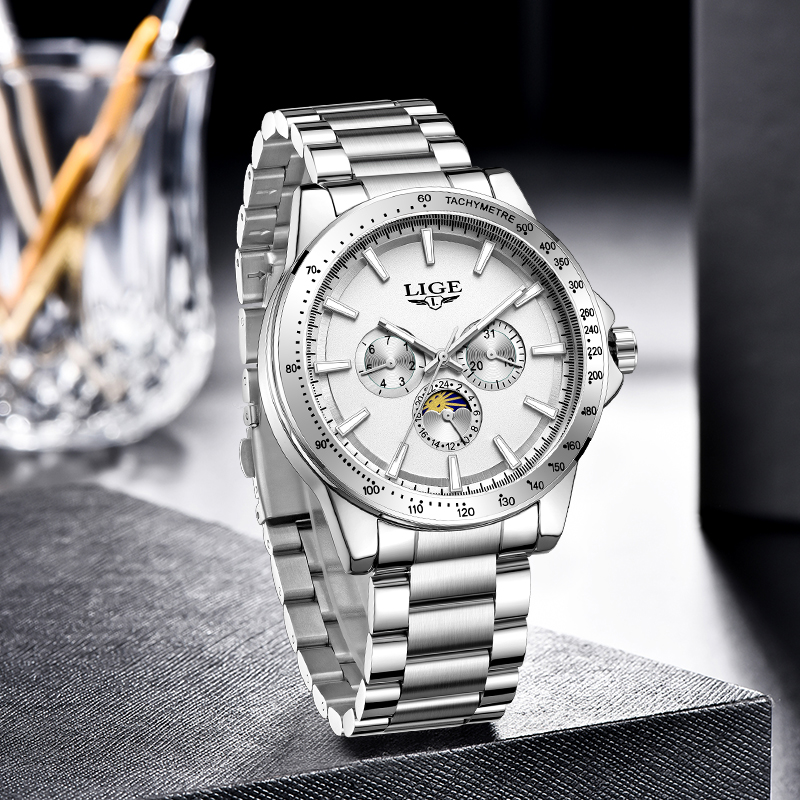 LIGE Top Marke Luxus Quarz her – Men'S Fashion Luxury Brands Bewertung und Preis