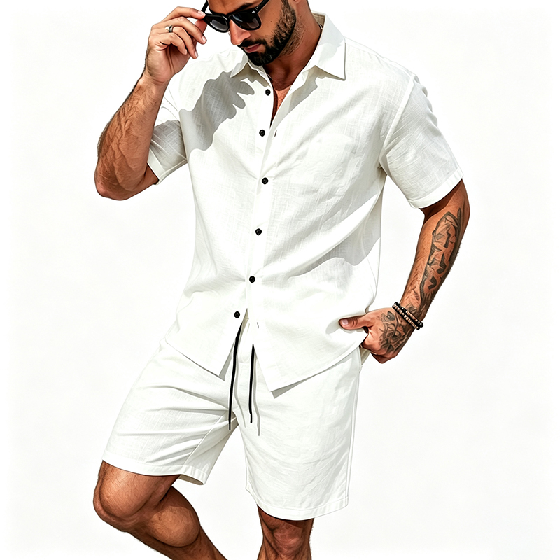 Herren Leinen Zweiteiler Kurza – Linen Shirt Summer Bewertung und Preis