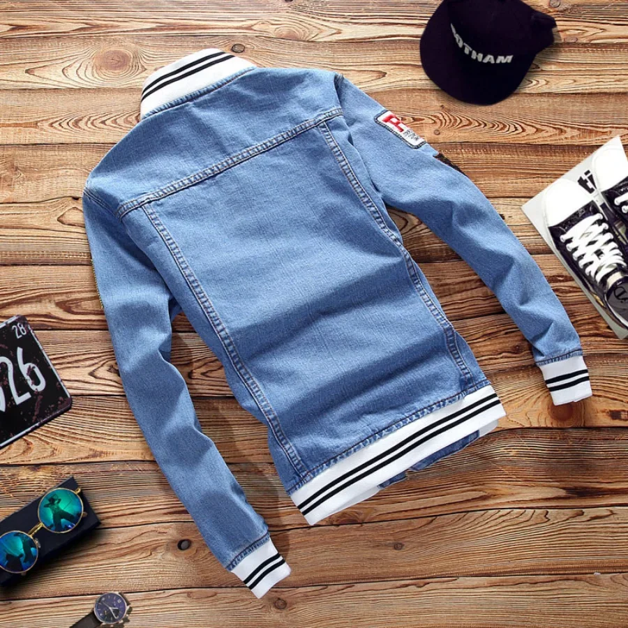 Neue 2026 männer Denim Jacken  – Mens Fashion Bomber Jacket Bewertung und Preis