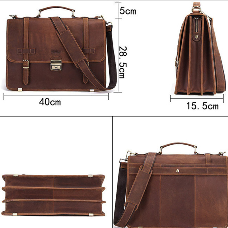 New Fashionable Leather Briefc – Mens Fashion In 40S Bewertung und Preis