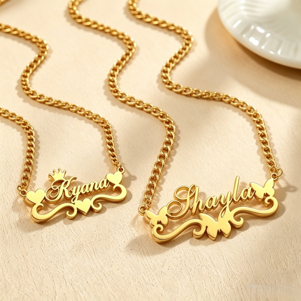 Personalisierte große Namensan – Men'S Fashion Gold Chain Bewertung und Preis