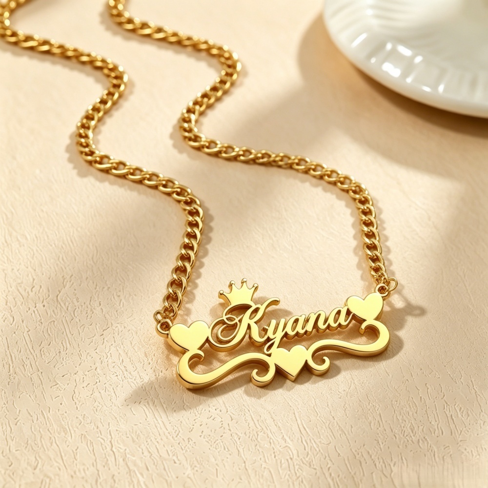 Personalisierte große Namensan – Men'S Fashion Gold Chain Bewertung und Preis