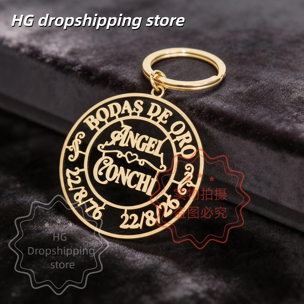 Personalisierter Logo-Schlüsse – Men'S Fashion Gold Chain Bewertung und Preis