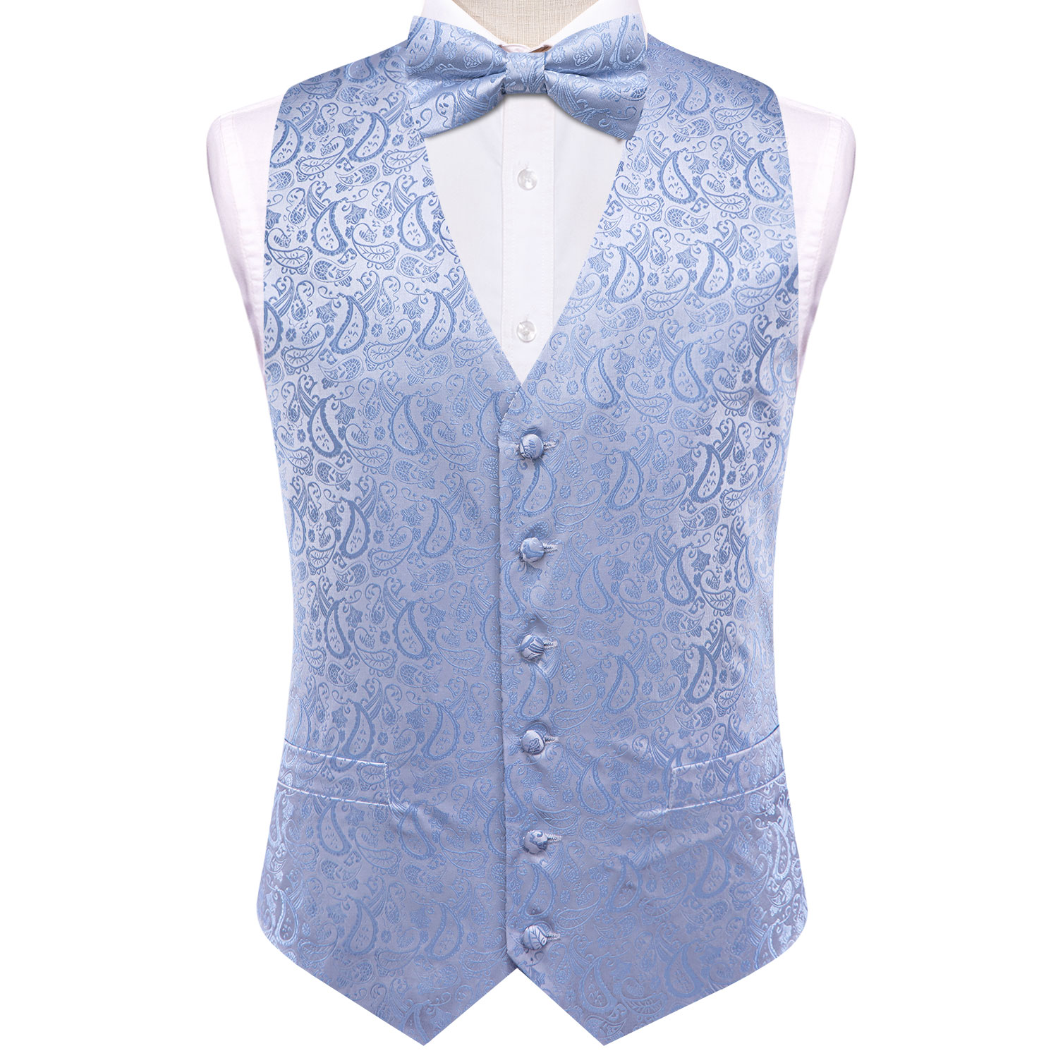Herren Smoking-Weste - Paisley – Formal Waistcoat Vest Bewertung und Preis