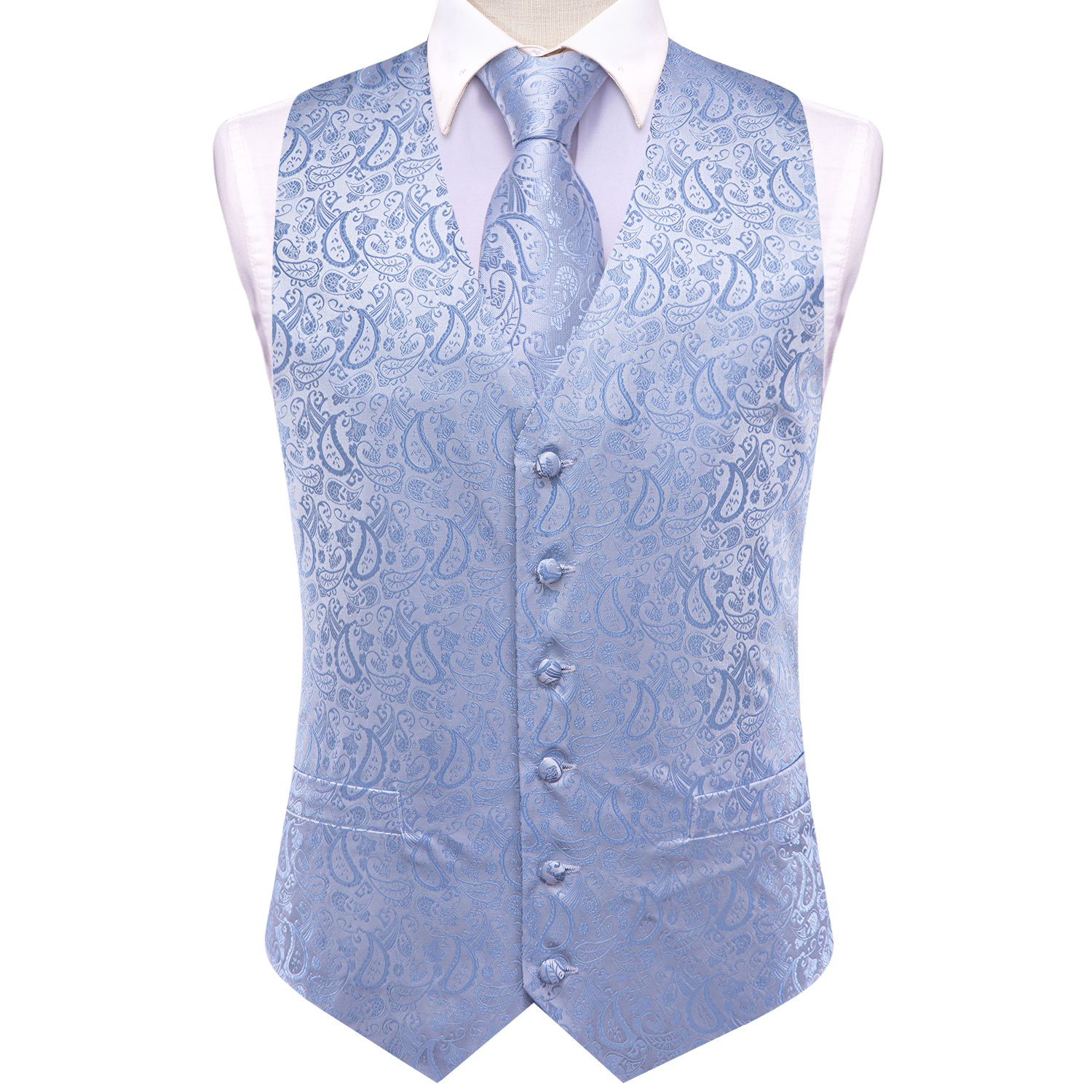 Herren Smoking-Weste - Paisley – Formal Waistcoat Vest Bewertung und Preis