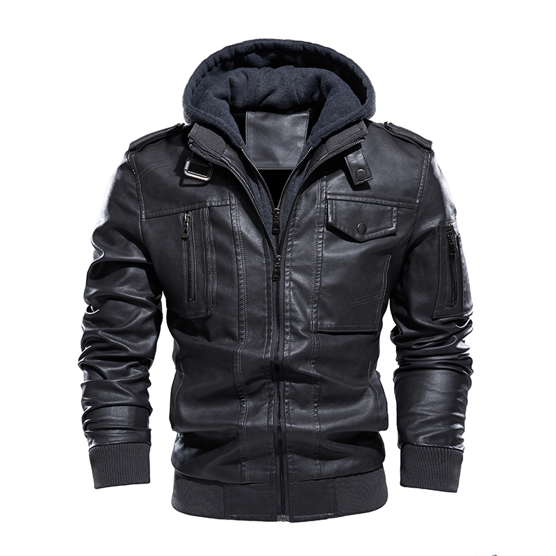 Motorrad Leder Jacke männer Pl – Mens Fashion Bomber Jacket Bewertung und Preis
