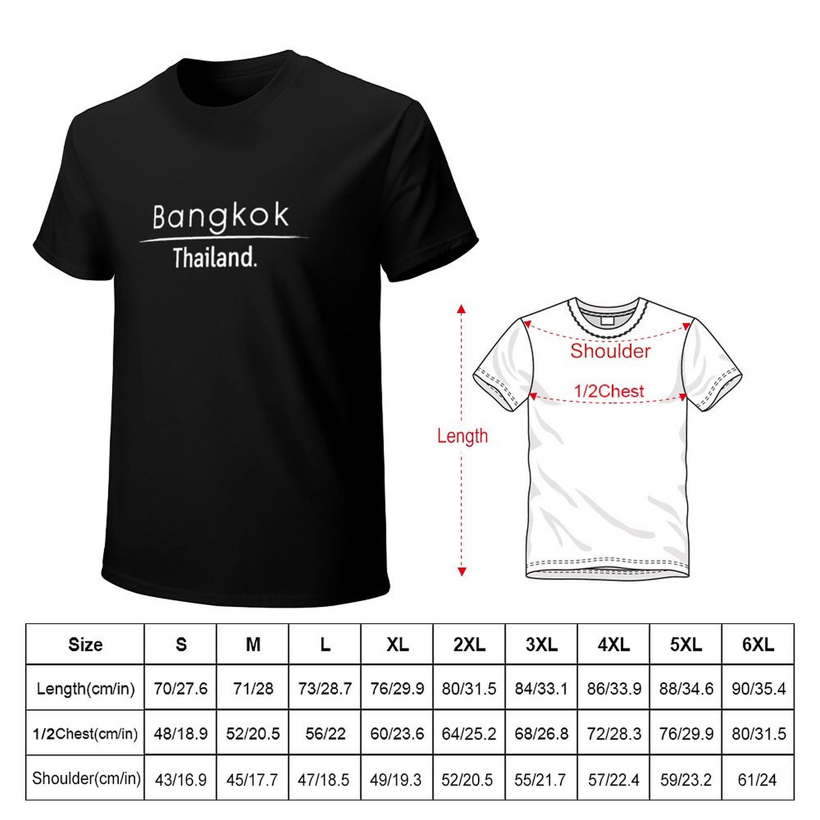 Bangkok Thailand T-Shirt mit m – Mens Fashion Bangkok Bewertung und Preis