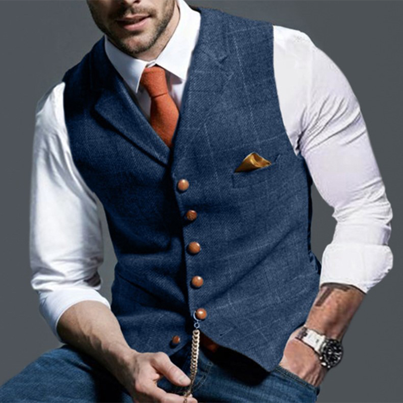Mode männer Westen Revers Twee – Formal Waistcoat Vest Bewertung und Preis