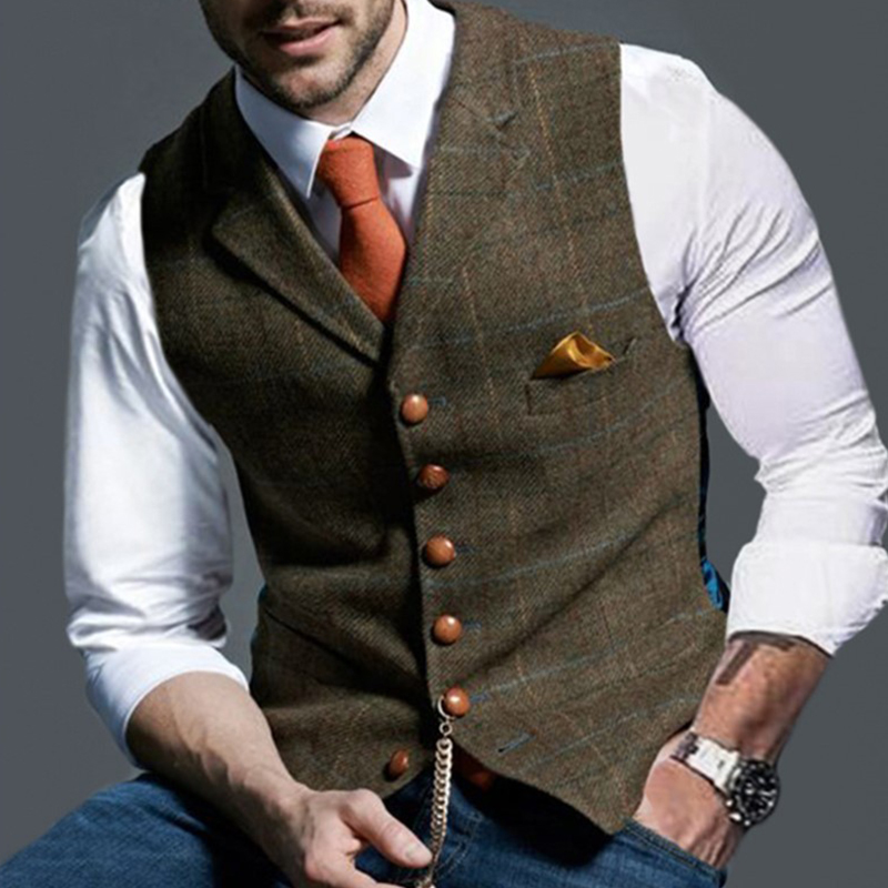 Mode männer Westen Revers Twee – Formal Waistcoat Vest Bewertung und Preis