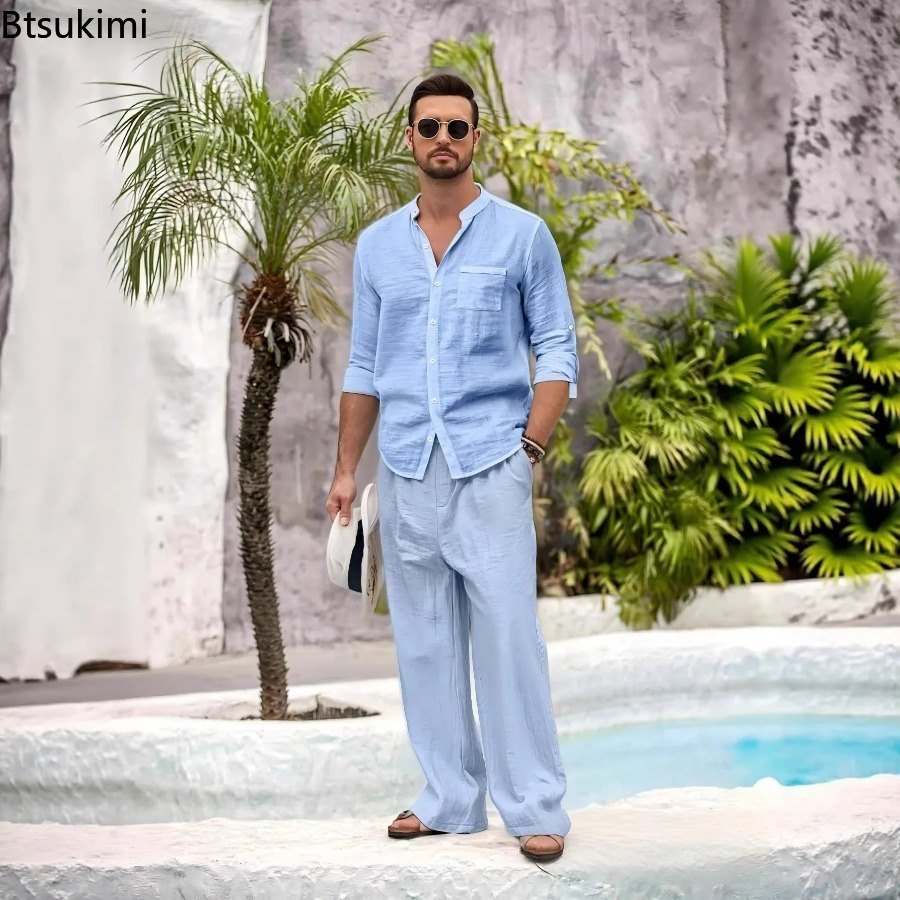 Neues Herren-Freizeitset aus B – Linen Shirt Summer Bewertung und Preis