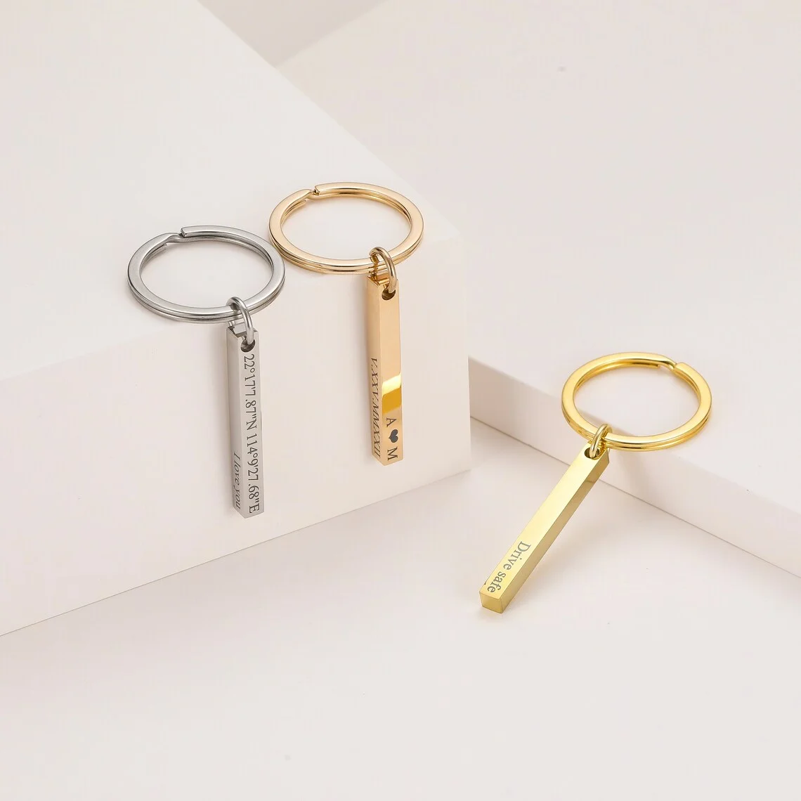 Personalisierter Bar-Schlüssel – Men'S Fashion Gold Chain Bewertung und Preis