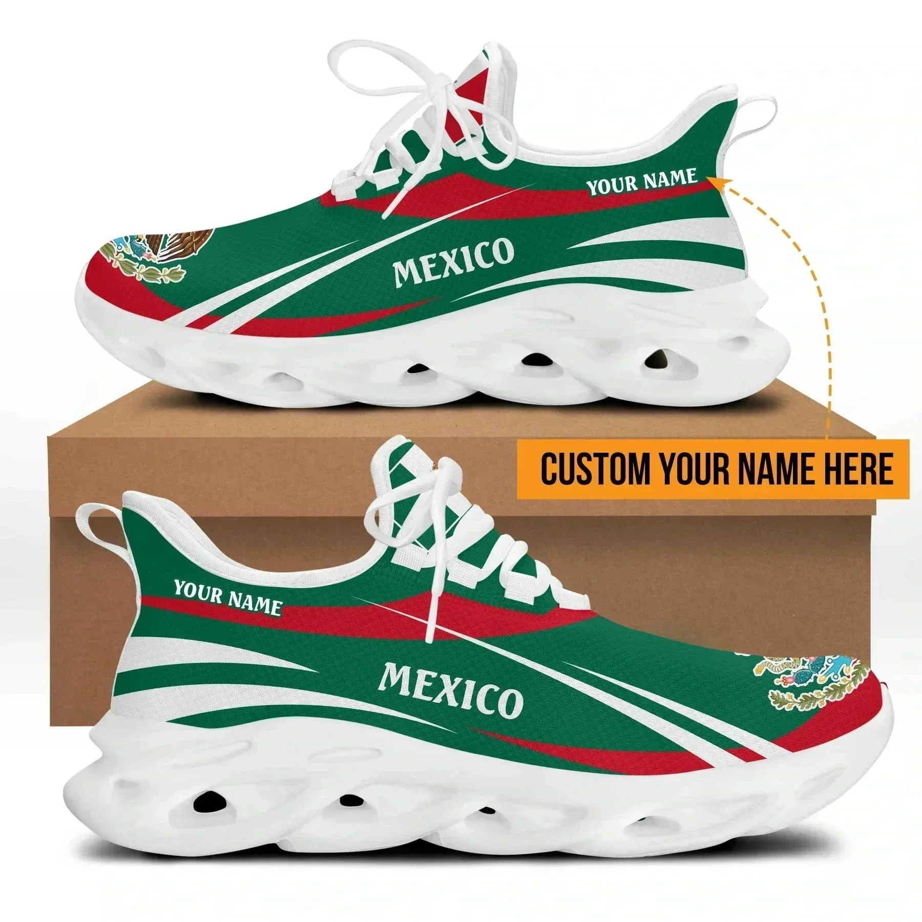 Herren-Sneaker mit Mexiko-Flag – Men'S Fashion Running Shoes Bewertung und Preis