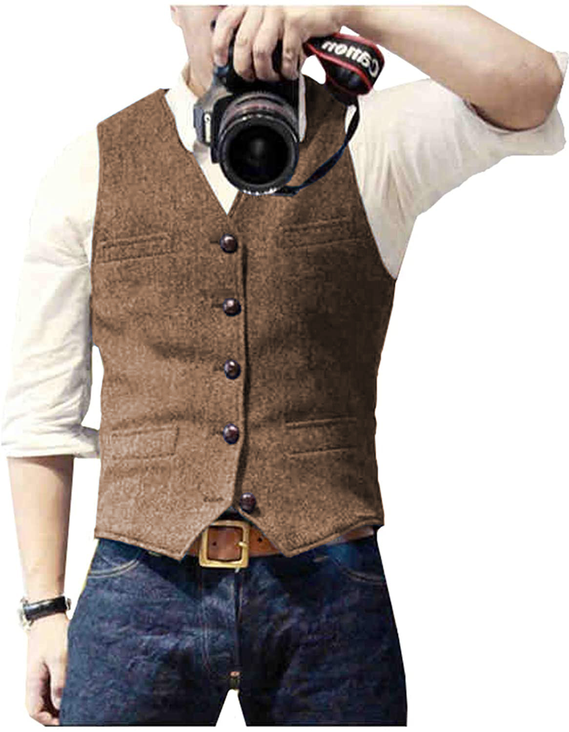 Herren-Anzugweste mit V-Aussch – Formal Waistcoat Vest Bewertung und Preis