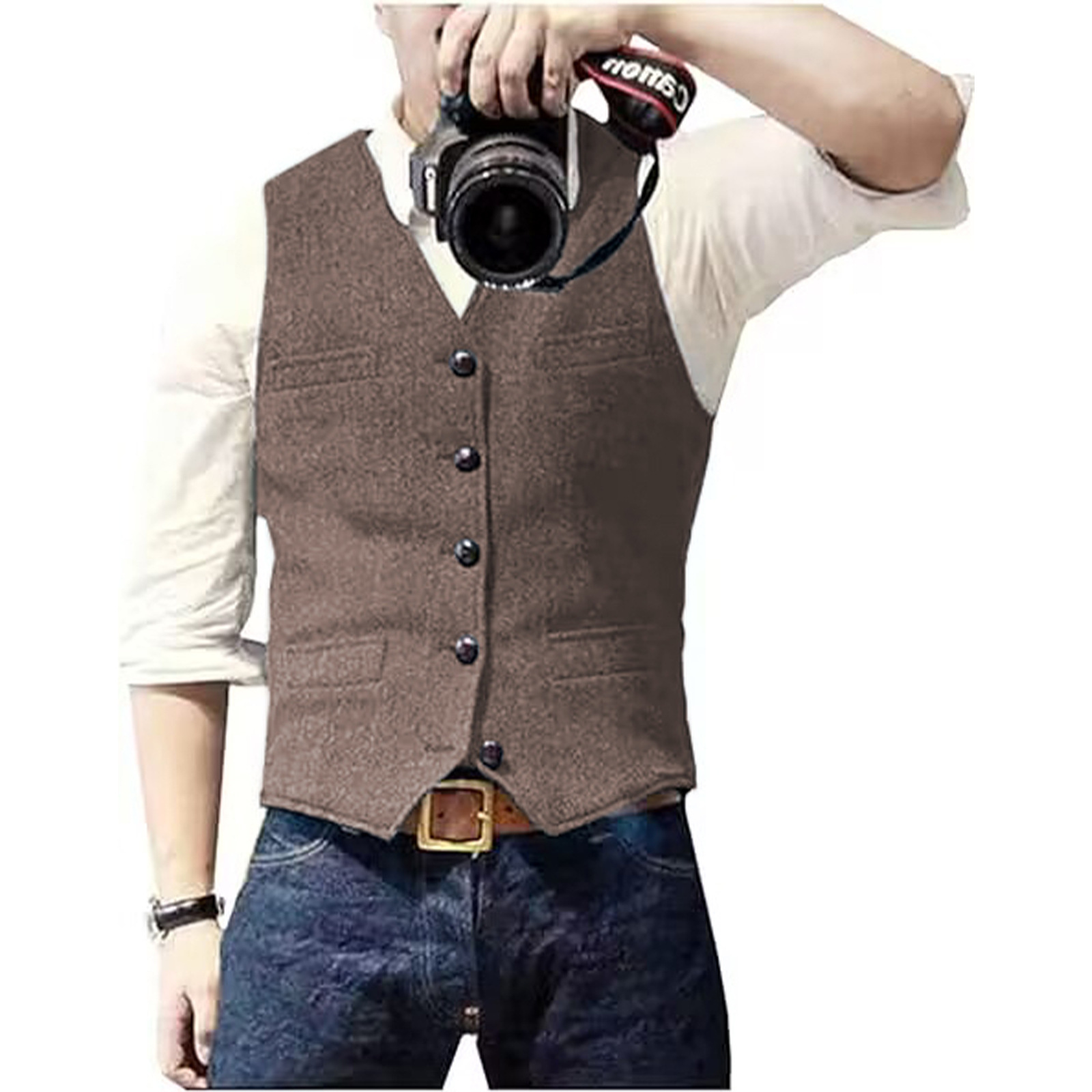 Herren-Anzugweste mit V-Aussch – Formal Waistcoat Vest Bewertung und Preis
