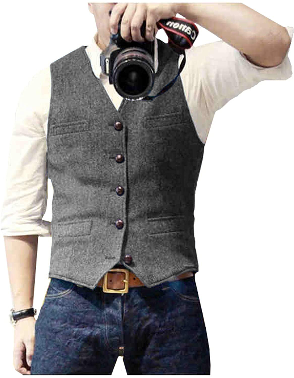 Herren-Anzugweste mit V-Aussch – Formal Waistcoat Vest Bewertung und Preis