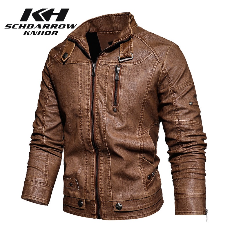 Männer Leder Jacke Herbst Wint – Mens Fashion Bomber Jacket Bewertung und Preis