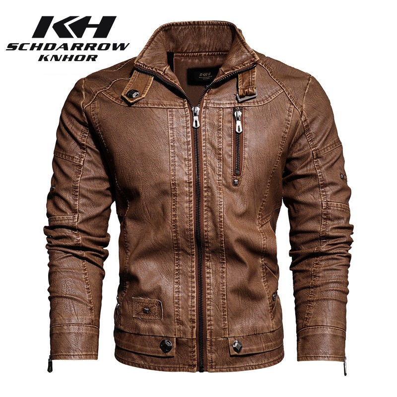 Männer Leder Jacke Herbst Wint – Mens Fashion Bomber Jacket Bewertung und Preis