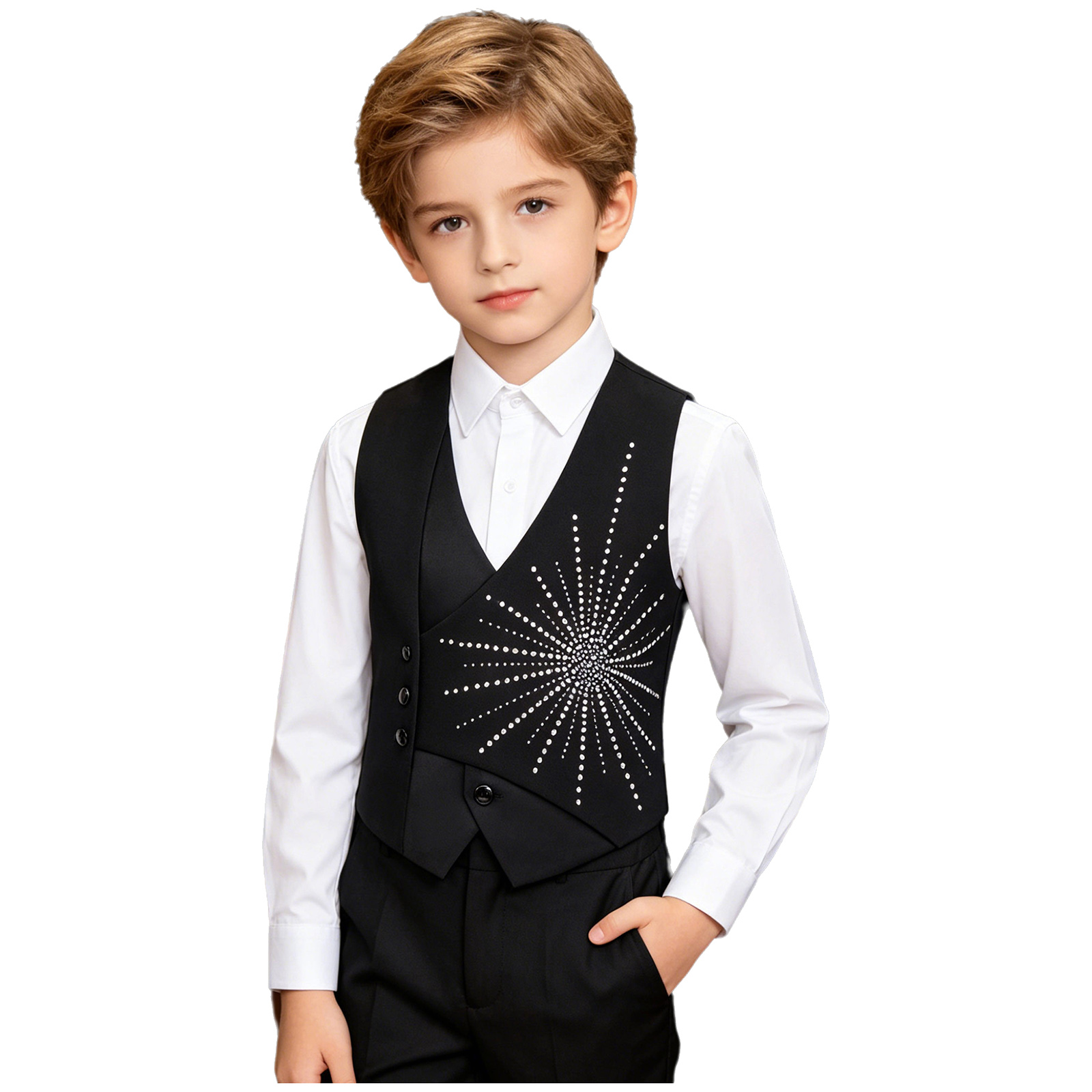 Asymmetrische Weste für Jungen – Formal Waistcoat Vest Bewertung und Preis