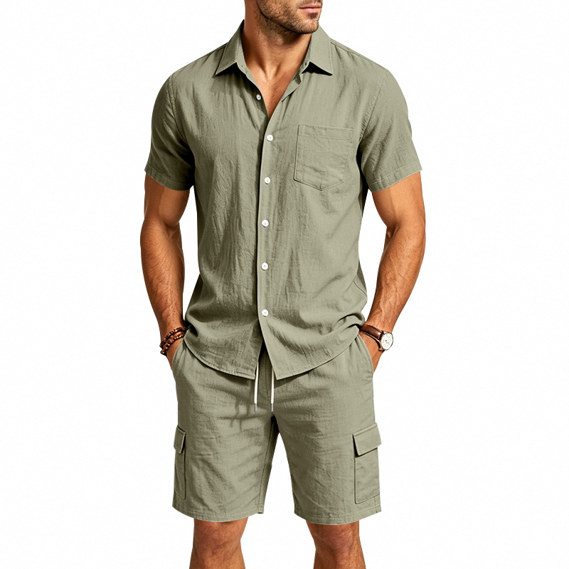 Herren Sommer Amerikanisches L – Linen Shirt Summer Bewertung und Preis