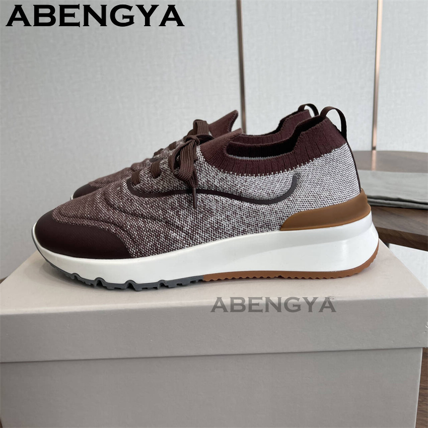 Neue mehrfarbige gestrickte Lo – Men'S Fashion Loafers Bewertung und Preis