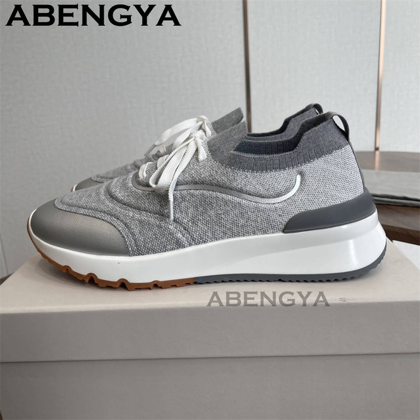 Neue mehrfarbige gestrickte Lo – Men'S Fashion Loafers Bewertung und Preis