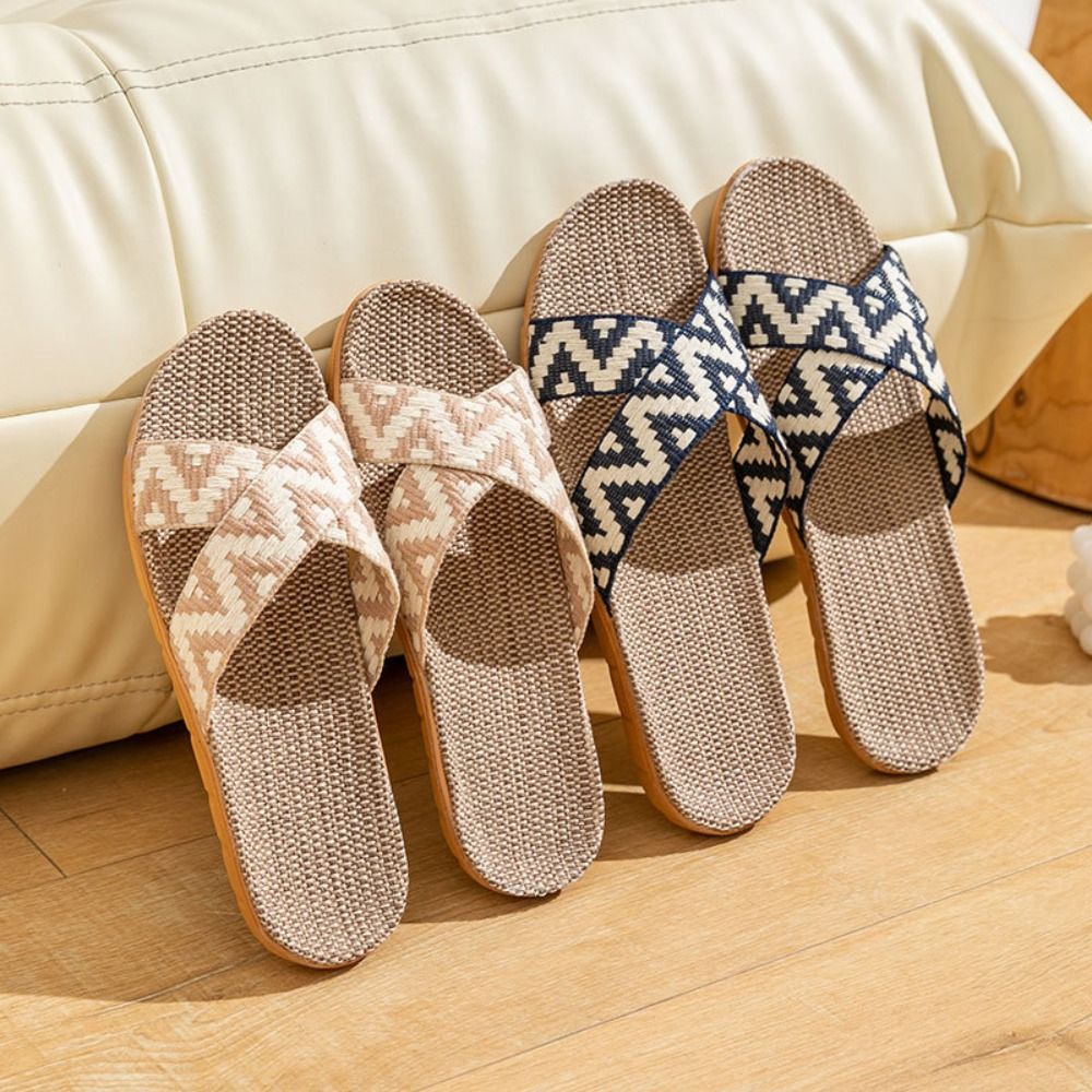 Modische Ethnische Leinen-Kreu – Mens Fashion Sandals Bewertung und Preis